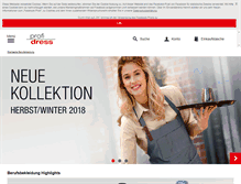 Tablet Screenshot of profidress.de